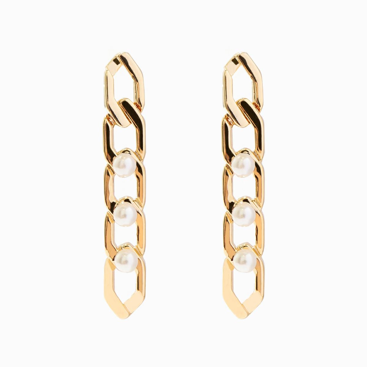 Pearl-Mixed Chain Pierce（GOLD） | EMPATHY ALL PEOPLE.